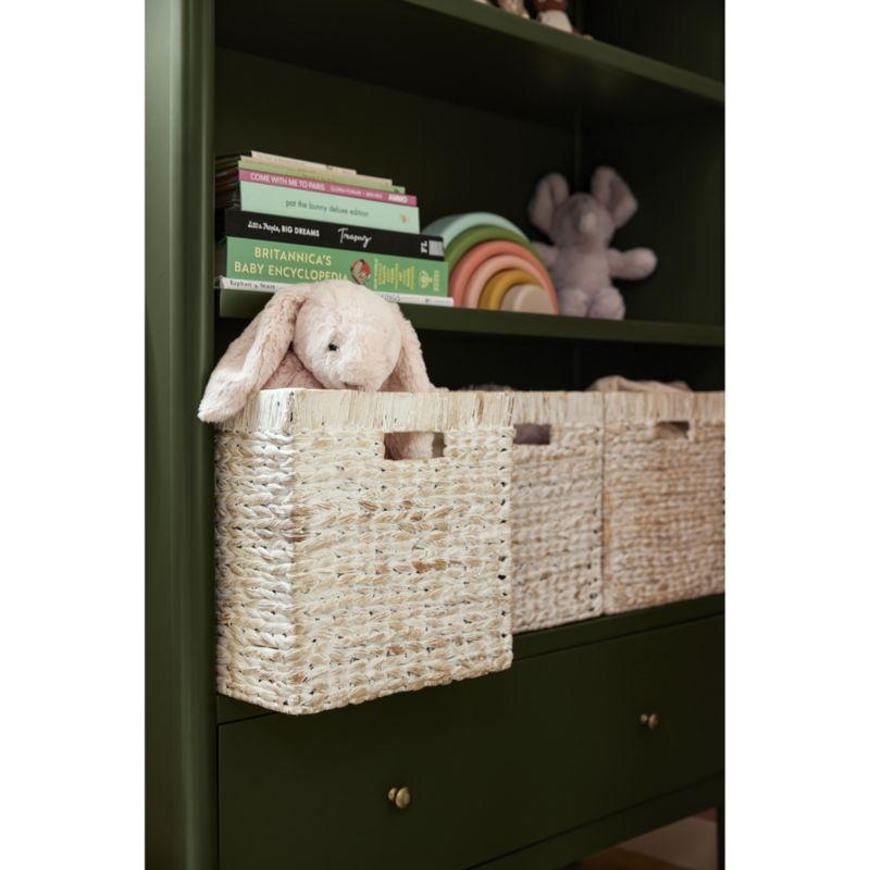Homespun Washed Wicker Shelf Storage Bin by Leanne Ford, Set of 4 - Image 4