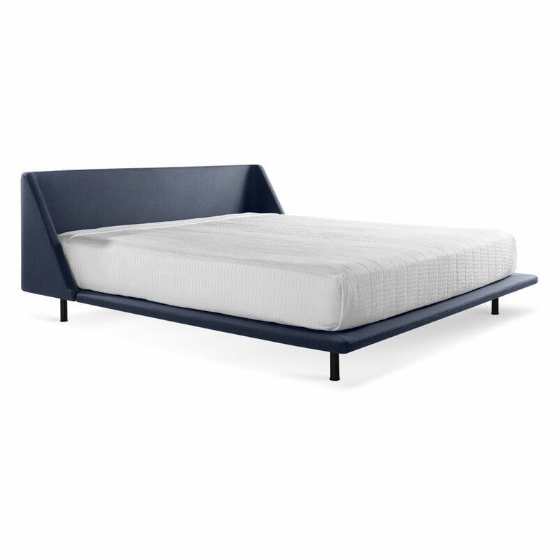 Blu Dot Nook Upholstered Platform Bed Size: King, Color: Edwards Navy - Image 0
