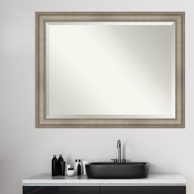 Mezzanine Antique Silver Narrow Traditional Bathroom / Vanity Mirror - Image 0