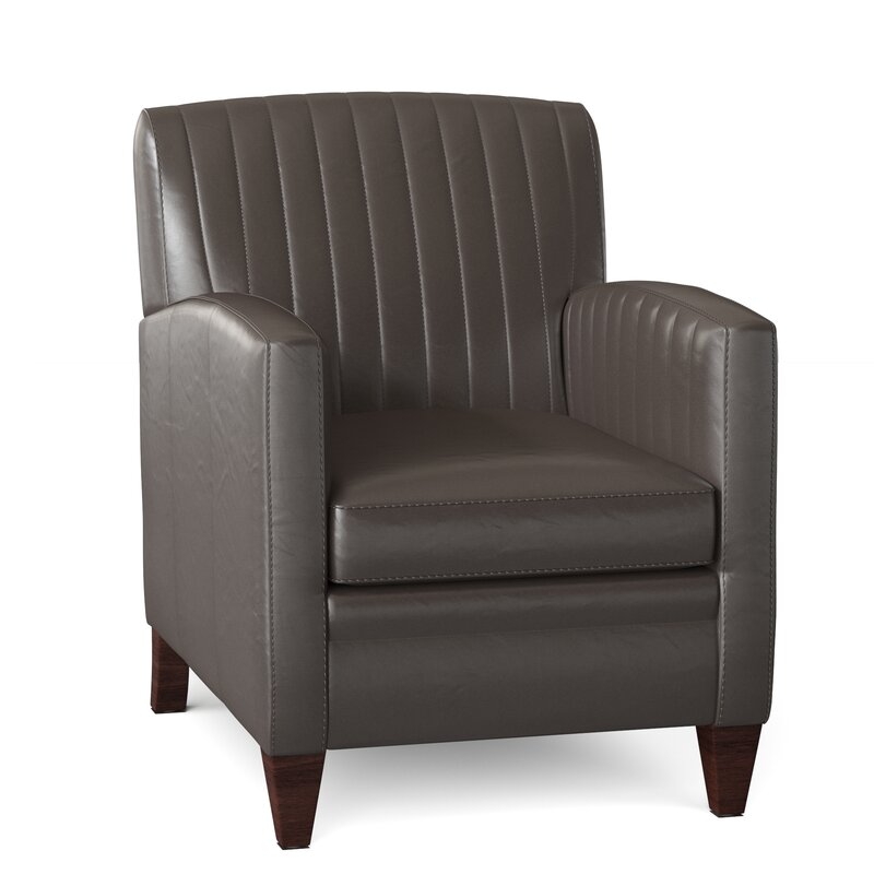 Bradington-Young Barnabus 27.5"" Wide Genuine Leather Club Chair - Image 0