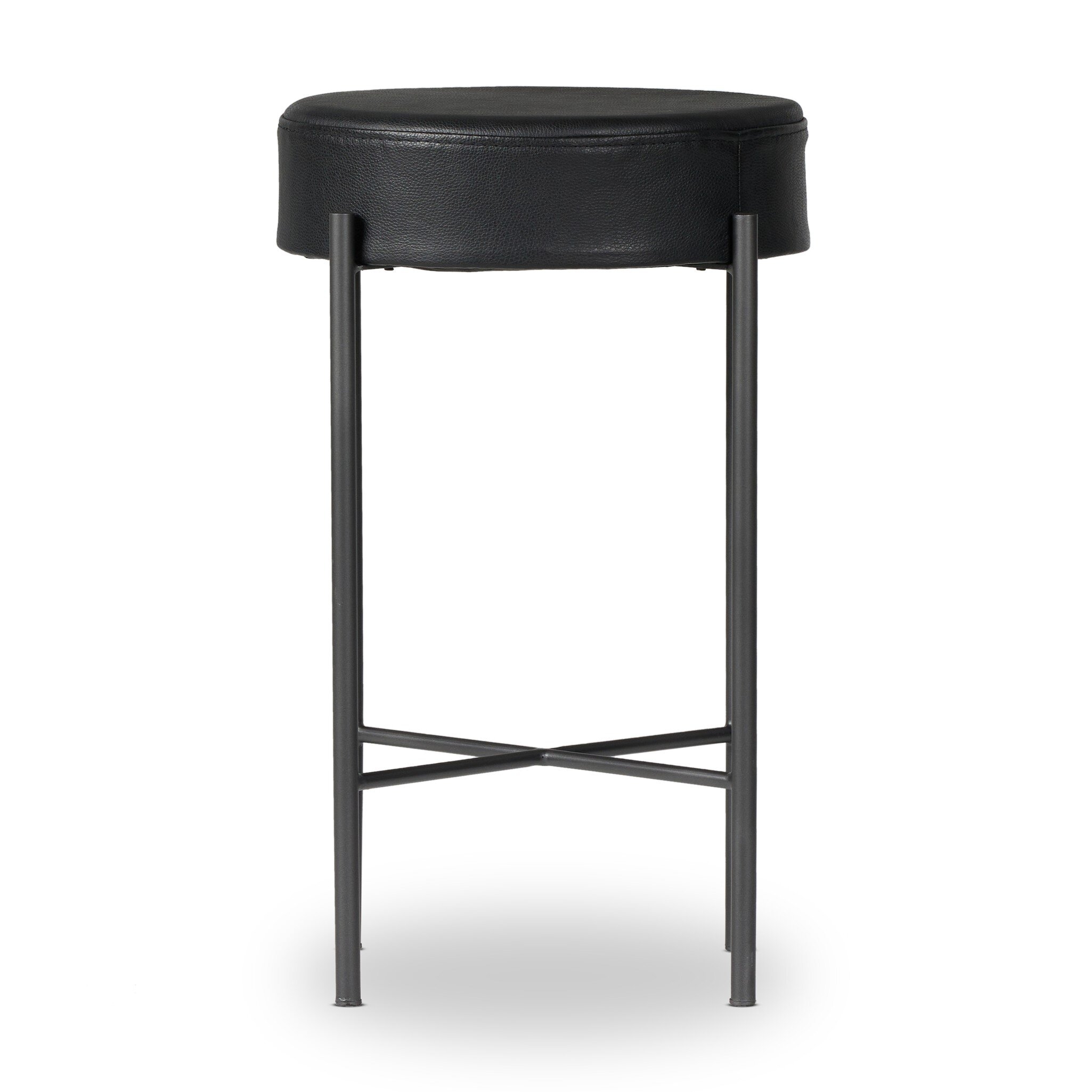 Nocona Bar + Counter Stool - Black Leather - Image 1