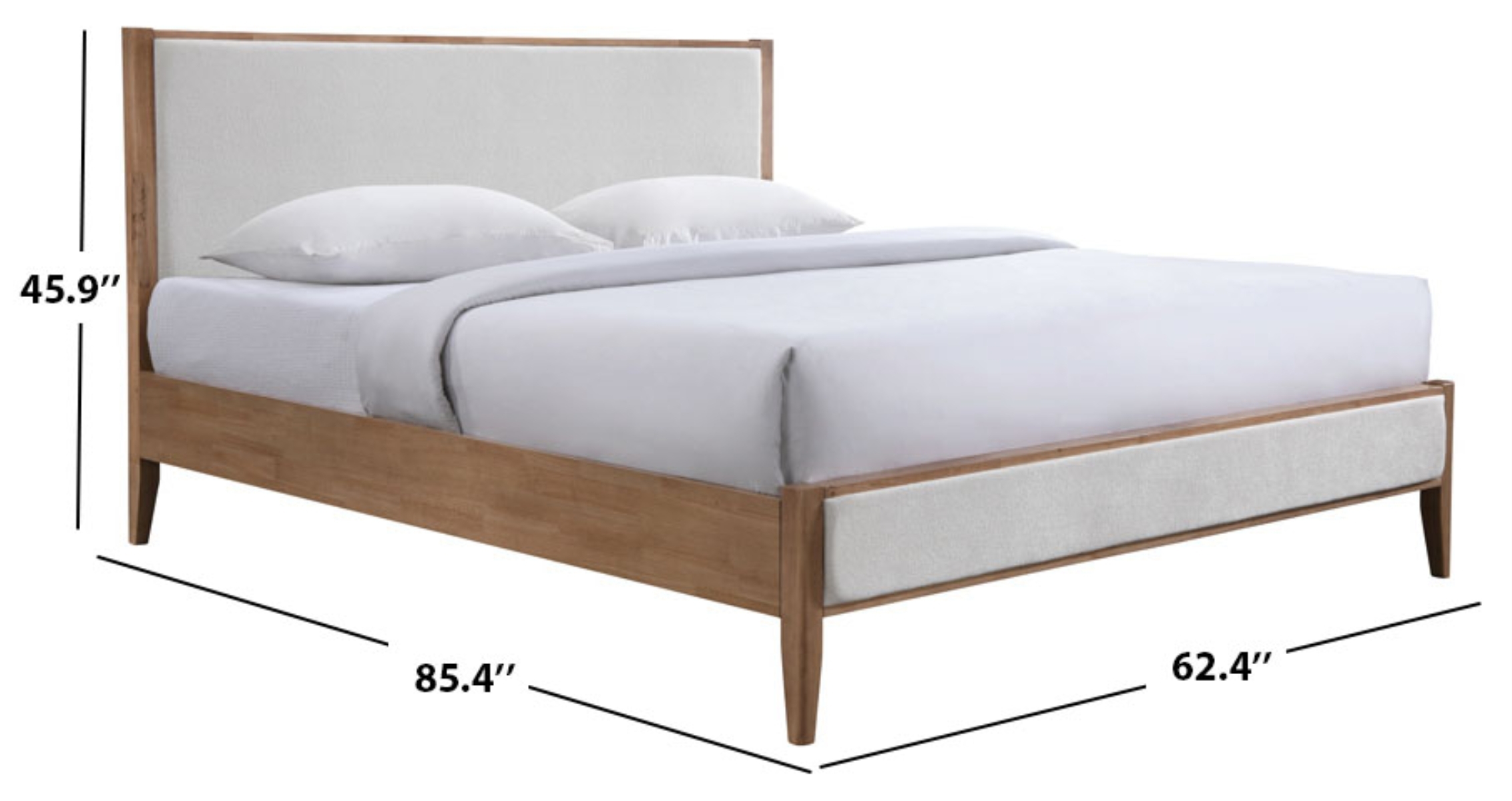 Giuliano Channel Tufted Bed - Ivory / Natural - Image 3