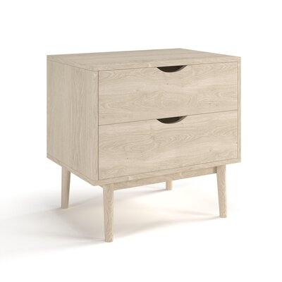Indra 2 - Drawer Solid Wood Nightstand - Image 0