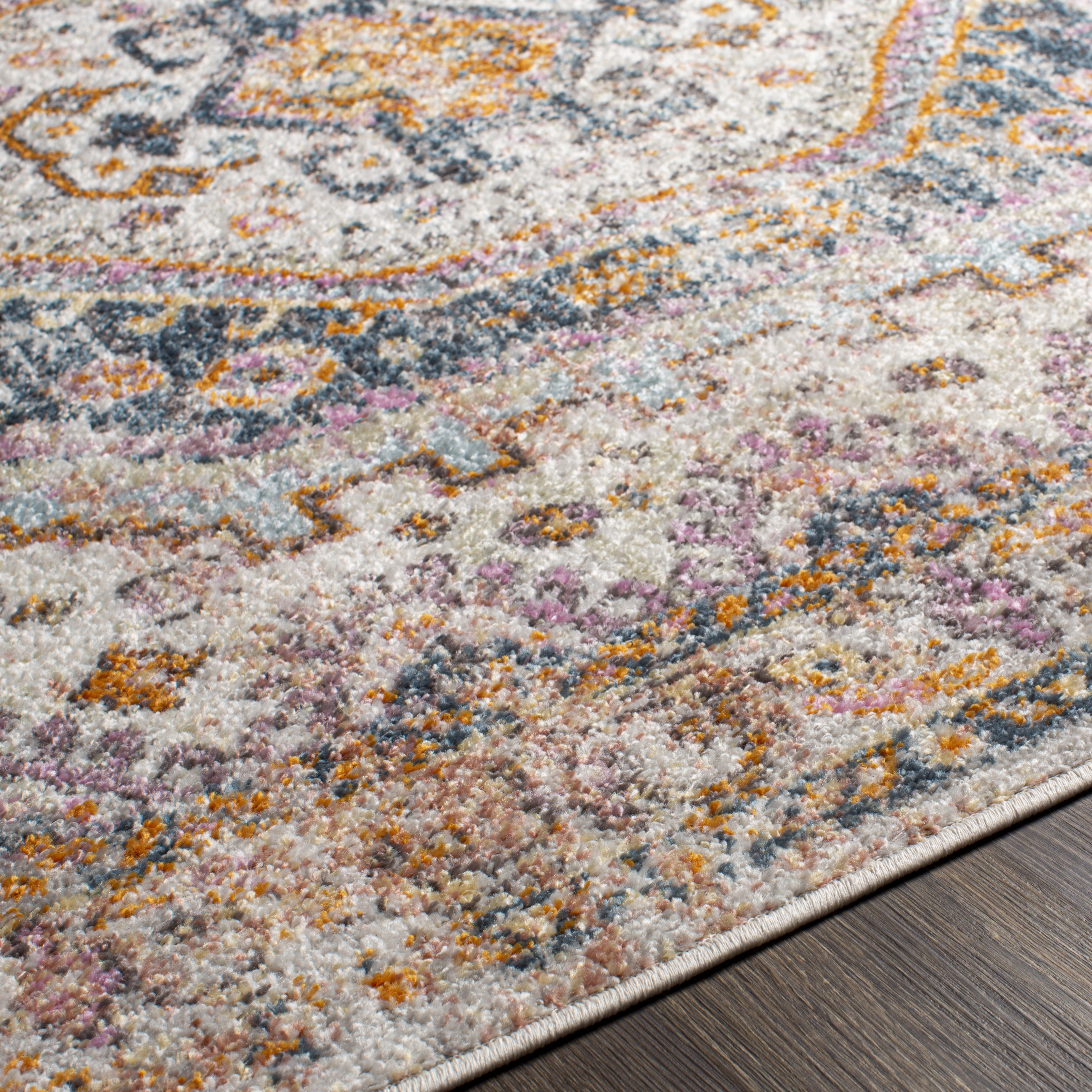 New Mexico Blue Indoor 2' x 3' Machine Woven Rug - Image 3