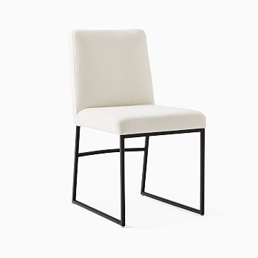 Range Side Chair, Distressed Velvet, Pewter, Dark Bronze - Image 1