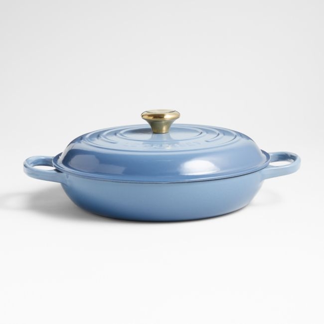 Le Creuset ® Signature 3.5-Qt. Chambray Enameled Cast Iron Braiser - Image 0