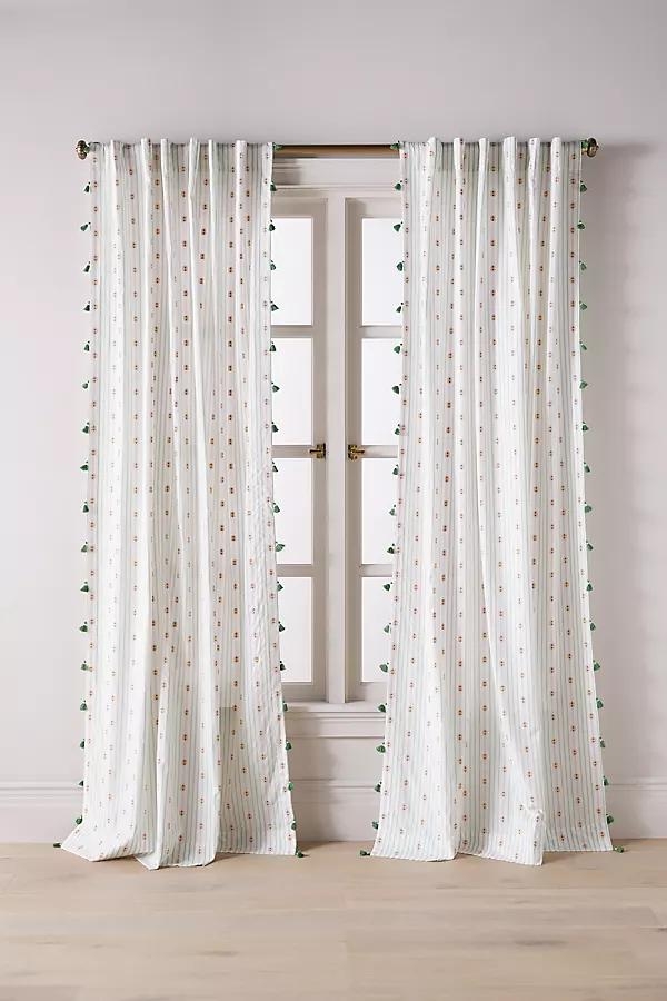Nera Woven Tasseled Curtain - Image 0