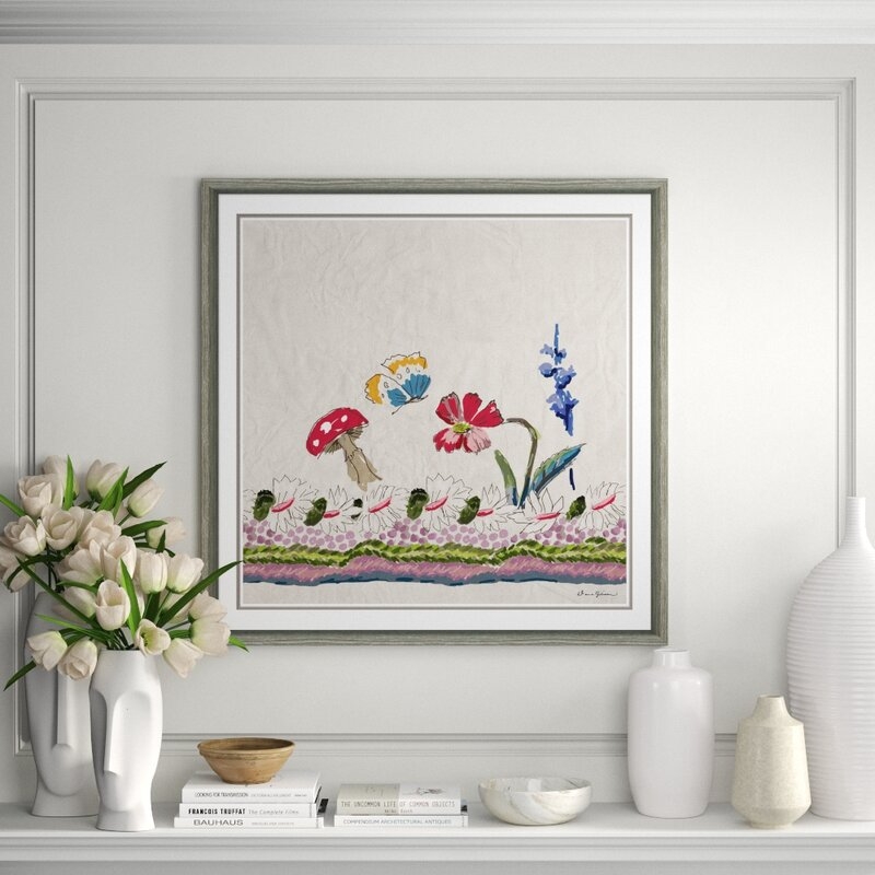 Soicher Marin Botany with Mushroom by Dana Gibson - Picture Frame Painting - Image 0