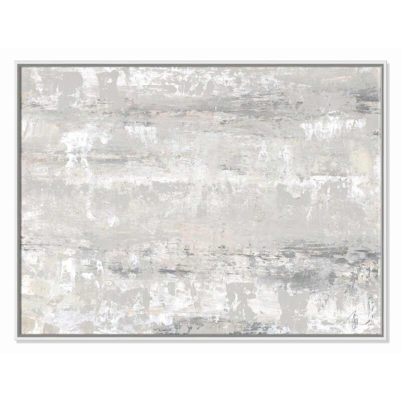 Casa Fine Arts 'Desert Winds' Floater Frame Painting Print on Canvas Size: 30" H x 40" W x 2" D - Image 0