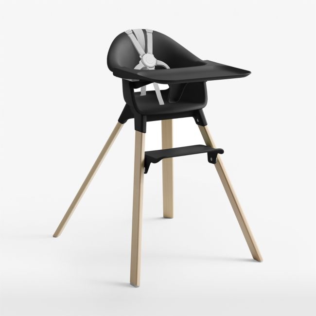 Stokke Clikk Black/Natural Baby High Chair with Adjustable Footrest - Image 0