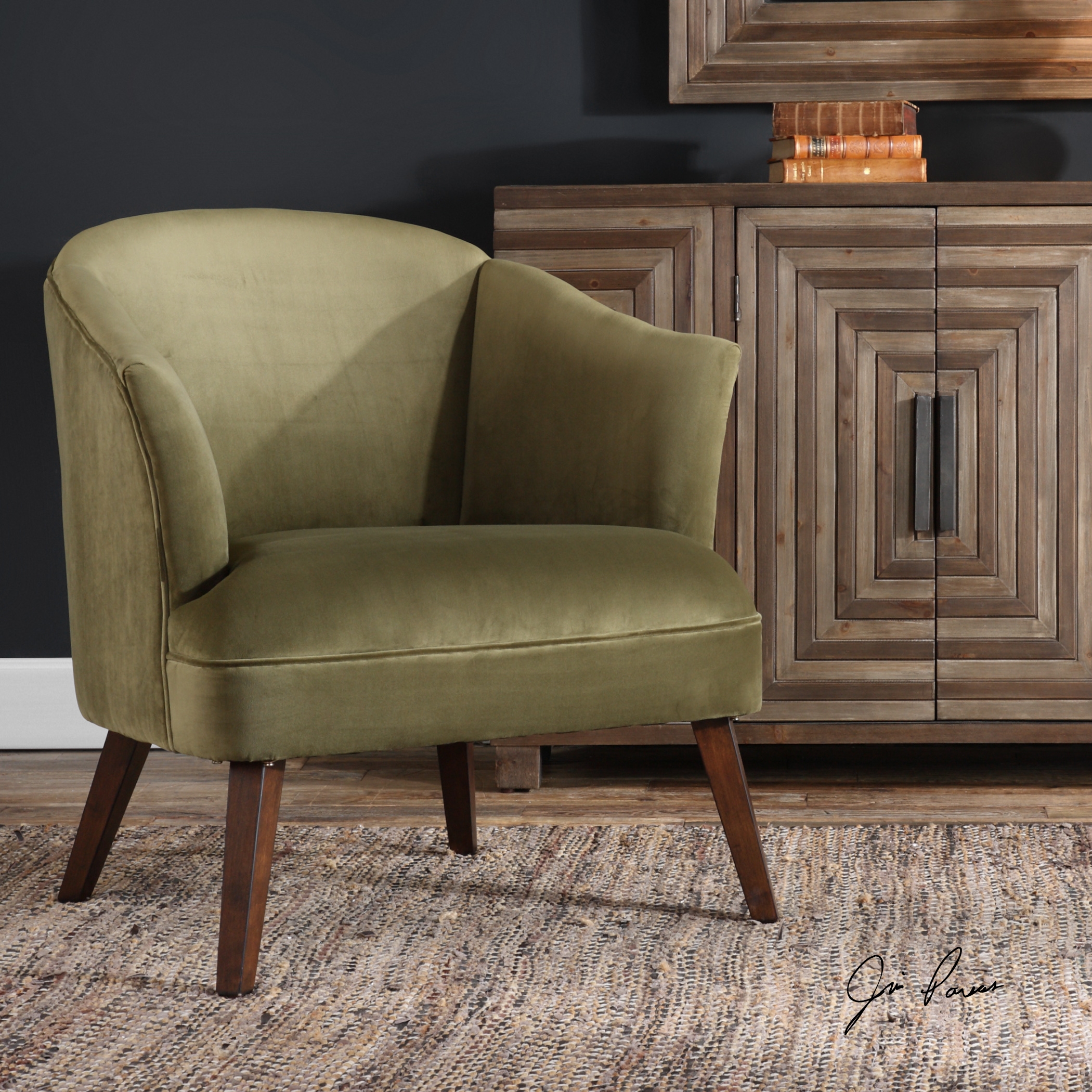 Conroy Accent Chair, Olive - Image 1