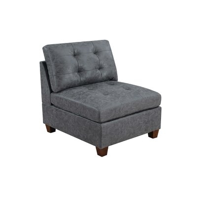 Auriya Leatherette Slipper Chair - Image 0