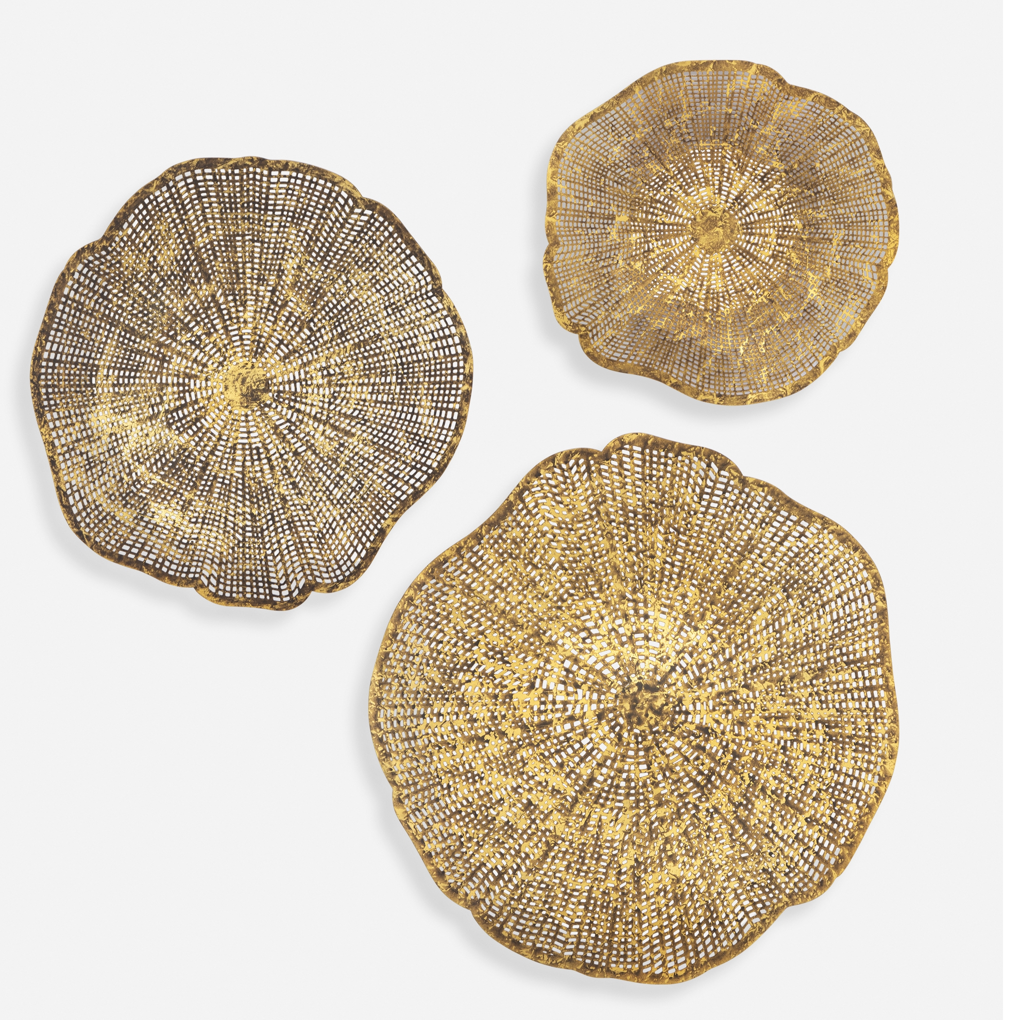 Radiance Gold Metal Wall Decor Set/3 - Image 0