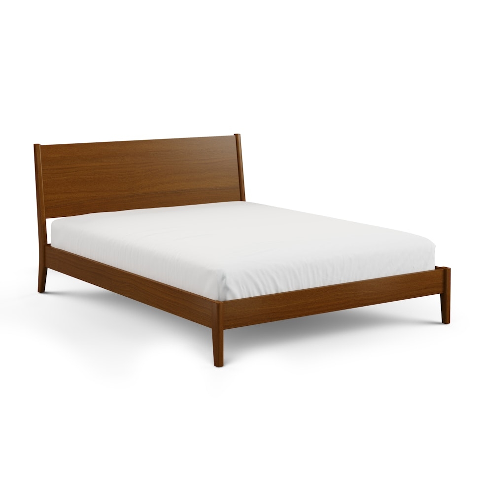 Cooper Queen Low Profile Bed - Walnut - Image 0