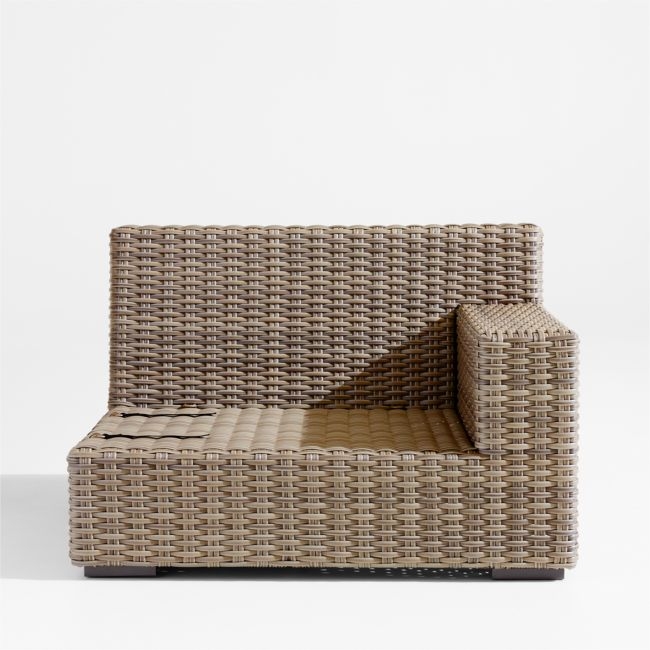 Abaco Resin Wicker Right-Arm Outdoor Chair - Image 0