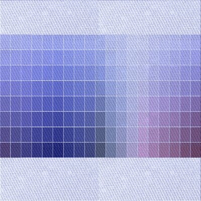 Geometric Wool Blue Rug - Image 0