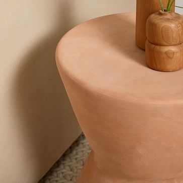 Hourglass Terracotta Side Table - Image 1