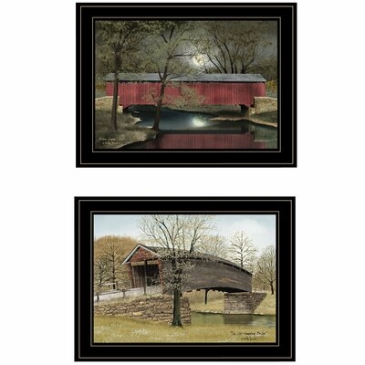 'Bridges' by Billy Jacobs - 2 Piece Picture Frame Painting Print Set on Paper - Image 0