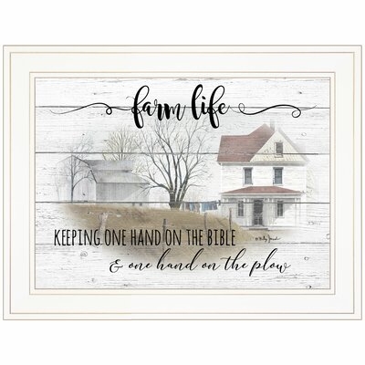 'Farm Life' by Billy Jacobs - Picture Frame Textual Art Print on Paper - Image 0