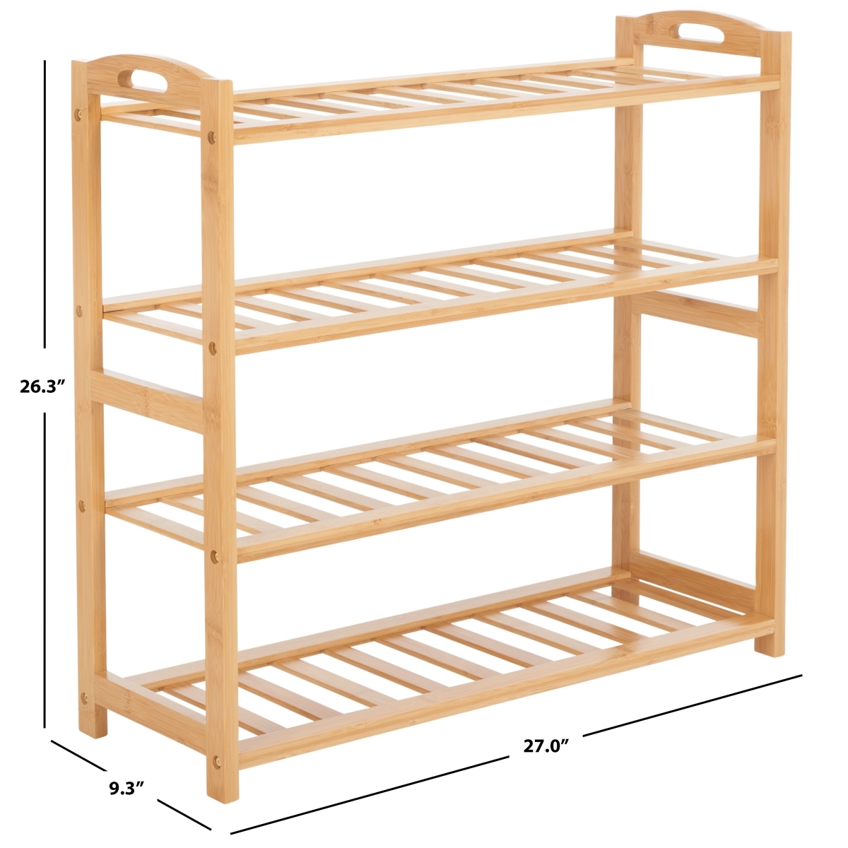 Angford 4 Tier Shelf - Natural - Safavieh - Image 7