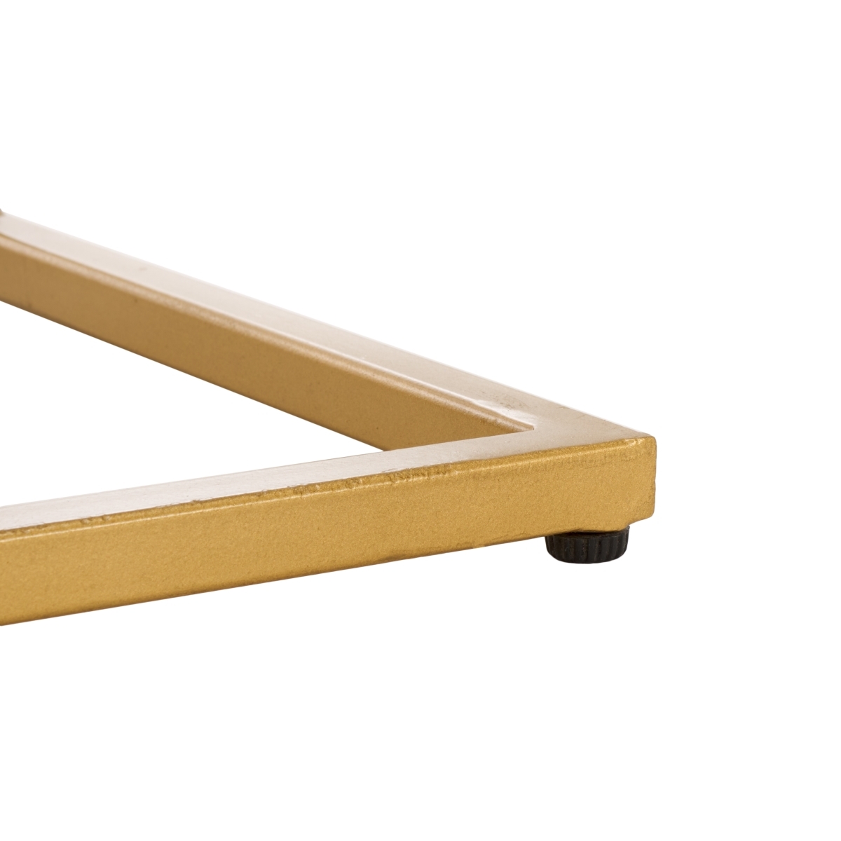 Keston Marble C-Table - White Marble / Gold - Safavieh - Image 3