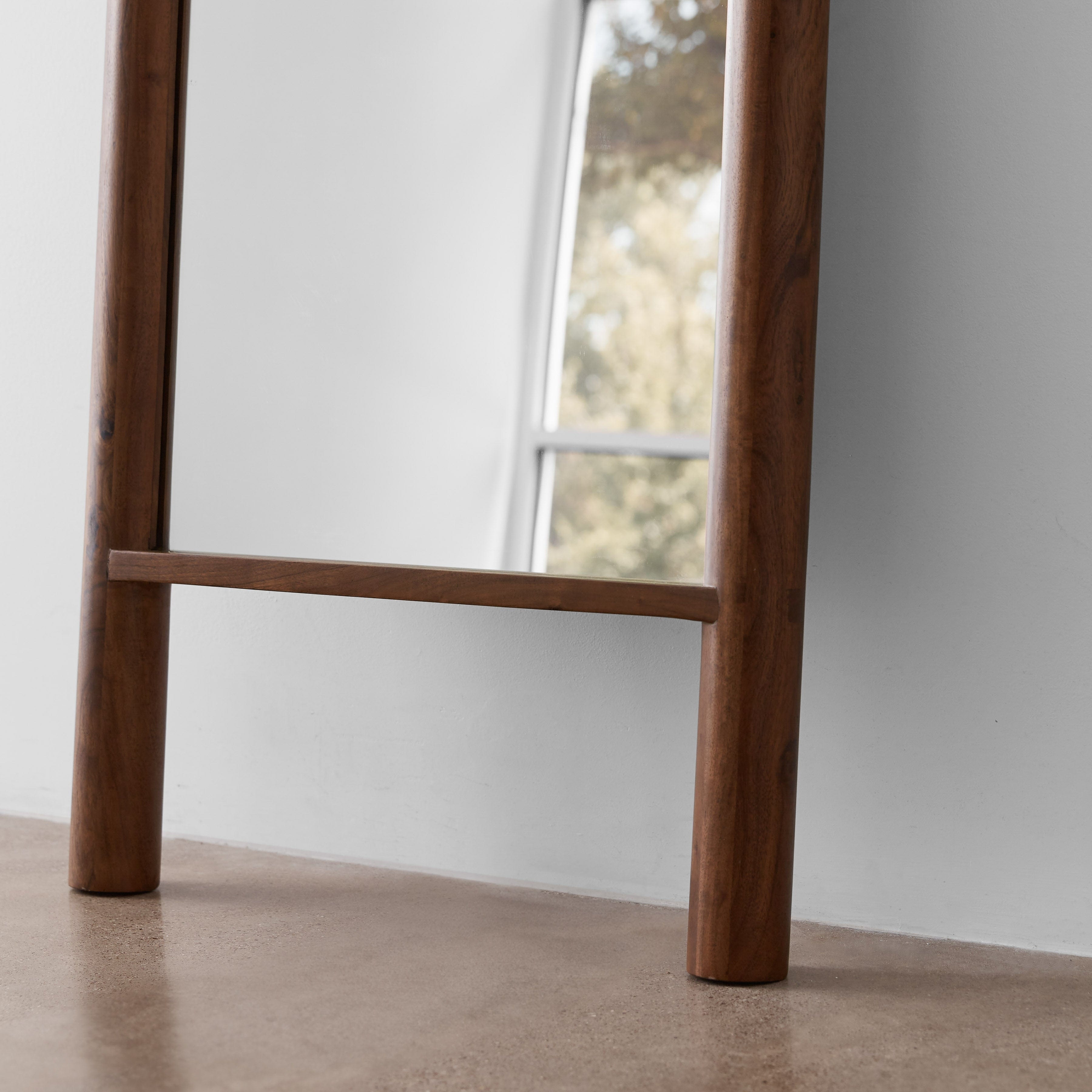 The Citizenry Johar Wood Floor Mirror | Dark Wood - Image 3