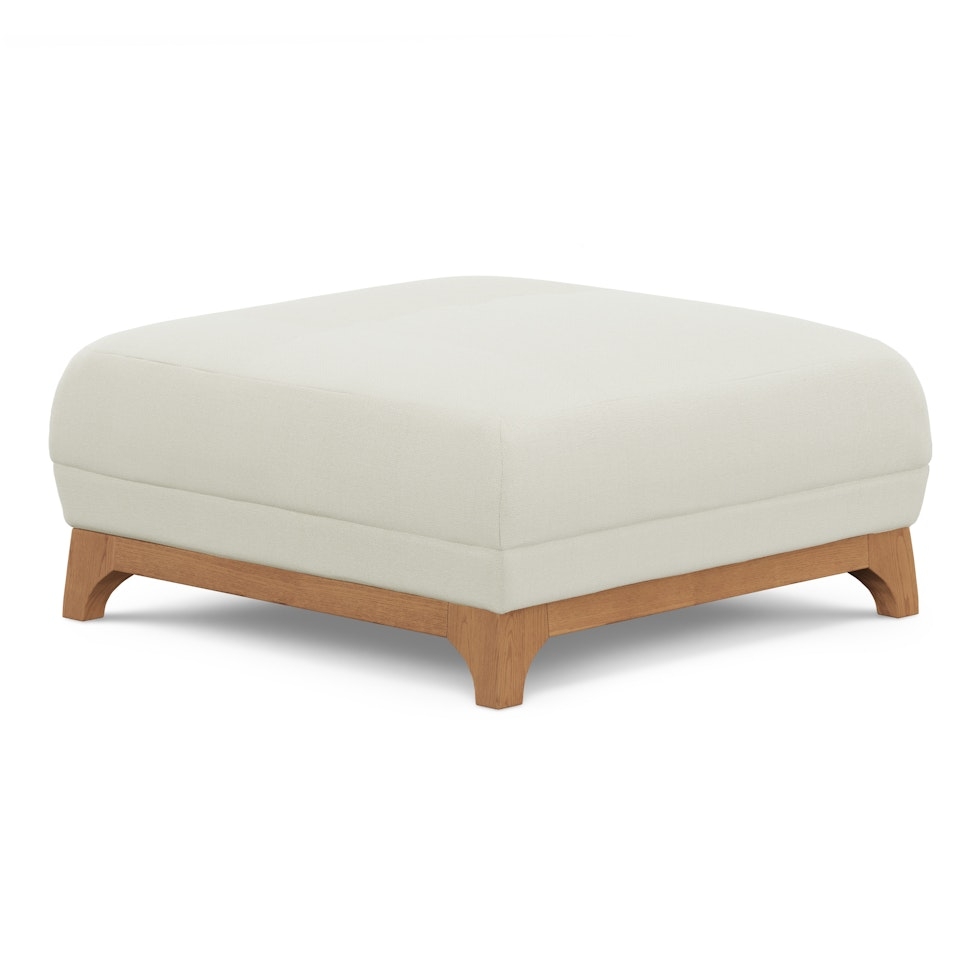 Ceni 35" Ottoman - Buckler Ivory - Image 0