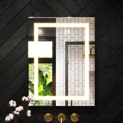 Nuala Frameless Lighted Bathroom/ Vanity Mirror - Image 0