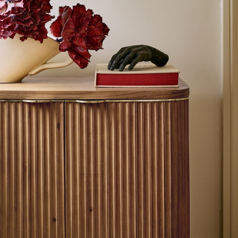 Davison 30" Fluted Oak Cabinet - Image 7