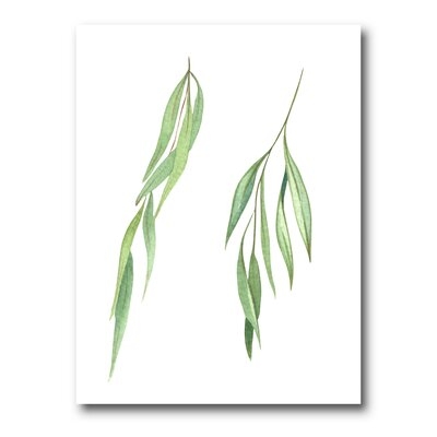 Two Willow Branches - Farmhouse Canvas Wall Art Print-PT35385 - Image 0