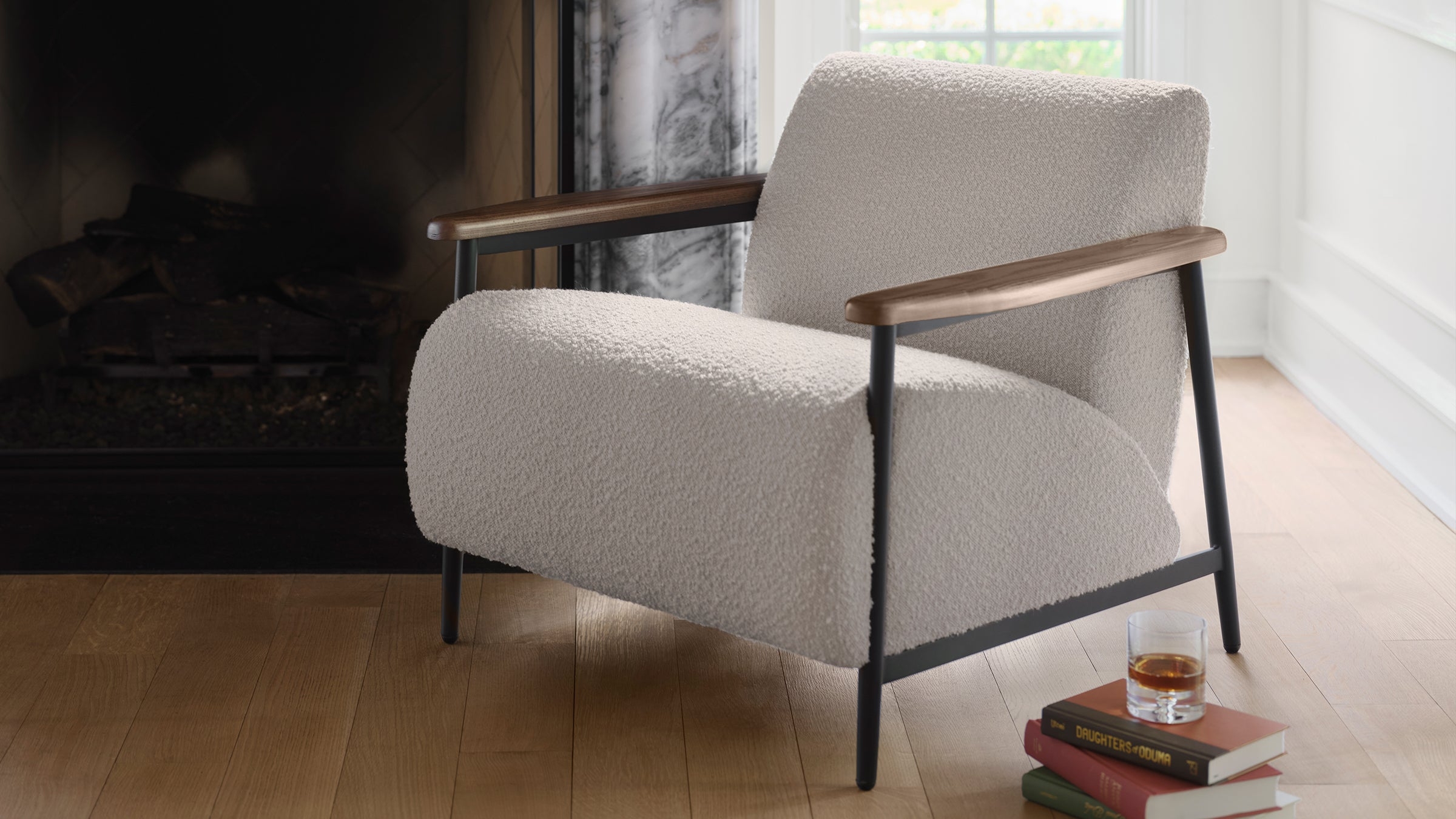 Title Double Fully Open Bookshelf - Walnut - Wood - Image 10