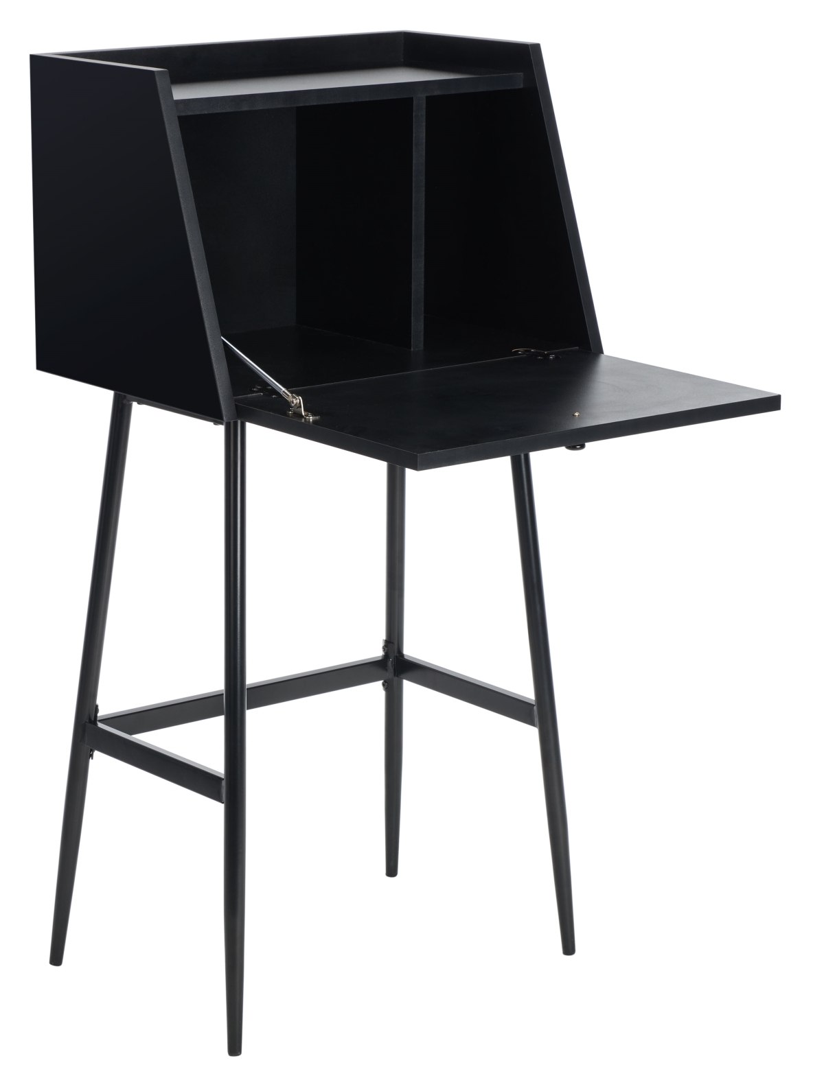 Xander Modern Secretary Desk - Black - Safavieh - Image 6