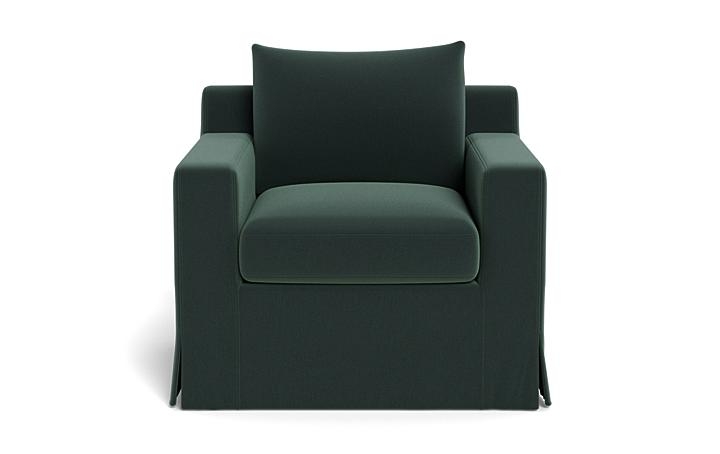 Sloan Slipcovered Swivel Glider Accent Chair - Image 0