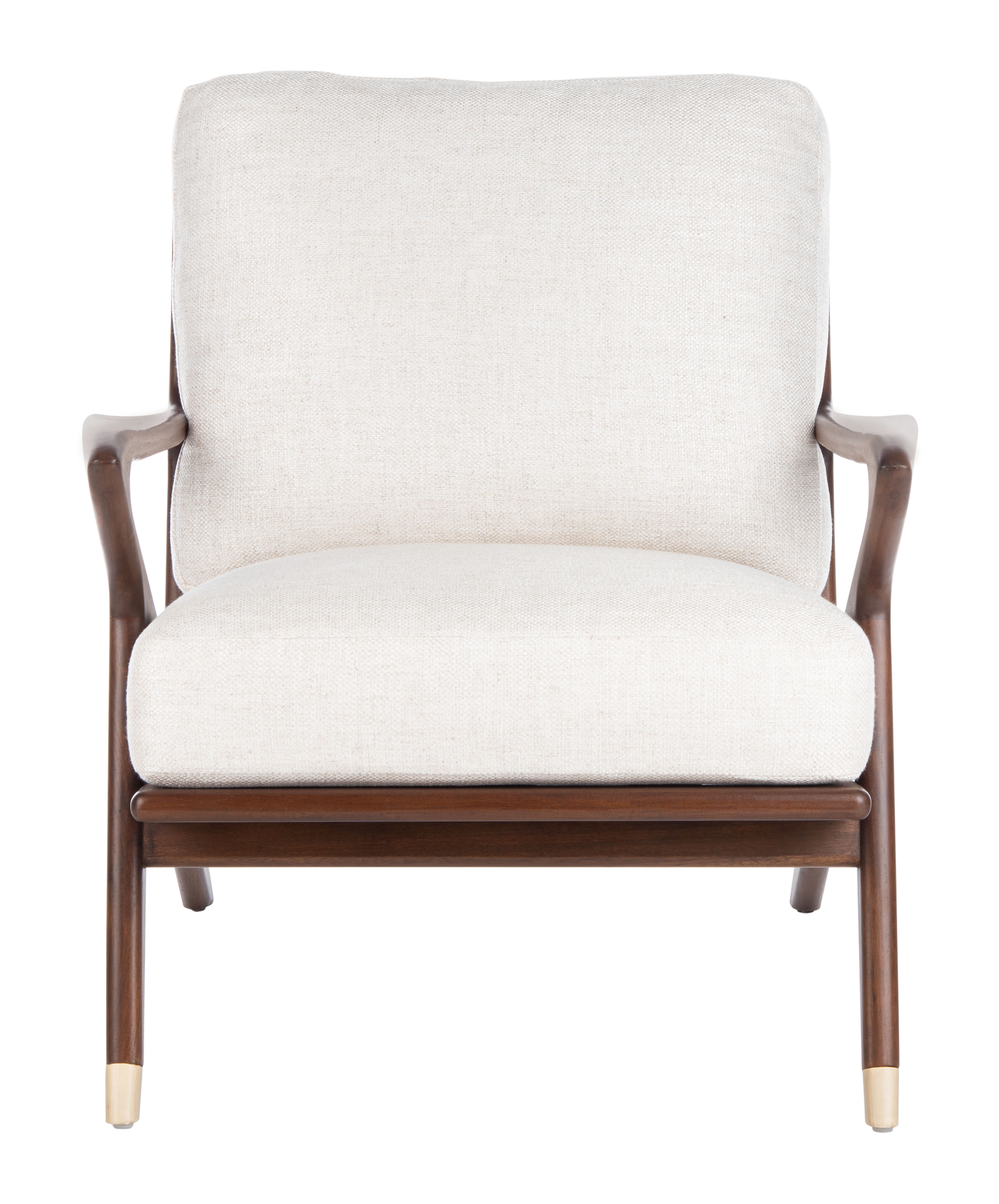 Killian Mid Century Accent Chair - Cream - Safavieh - Image 2