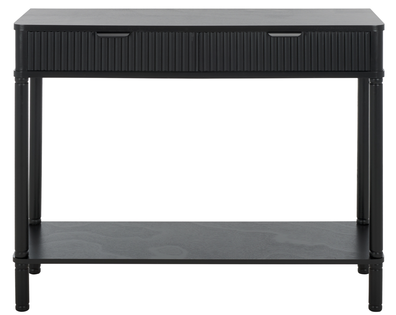 Thurston 2 Drawer Console - Matte Black - Image 0