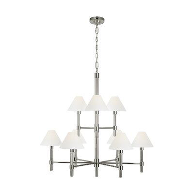 9 - Light Shaded Empire Chandelier - Image 0