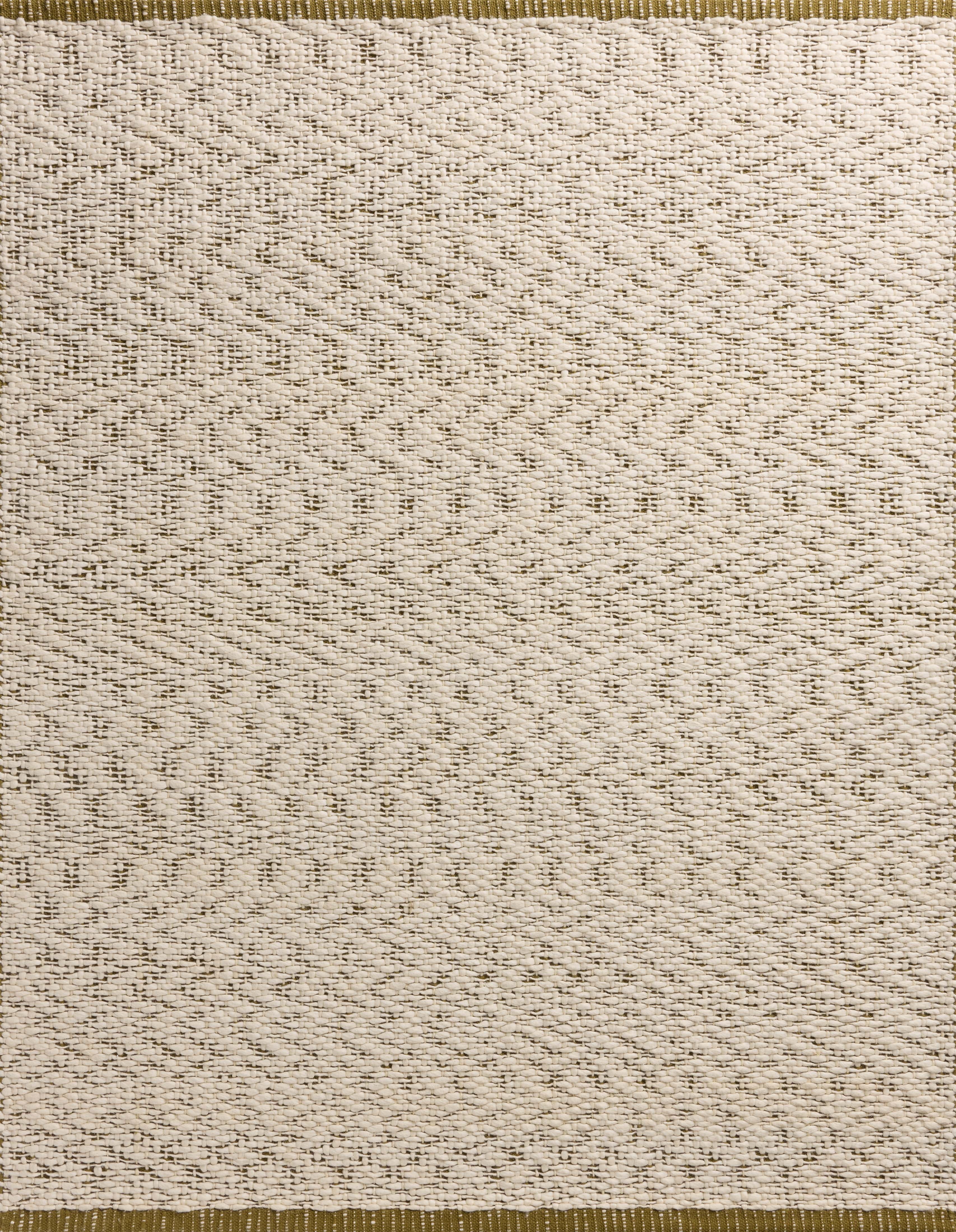 Magnolia Home by Joanna Gaines x Loloi Betty Ivory / Green 2'-6" x 7'-6" - Image 0