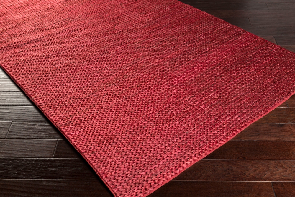 Tropics Red Indoor 3'6" x 5'6" Handmade Rug - Image 1