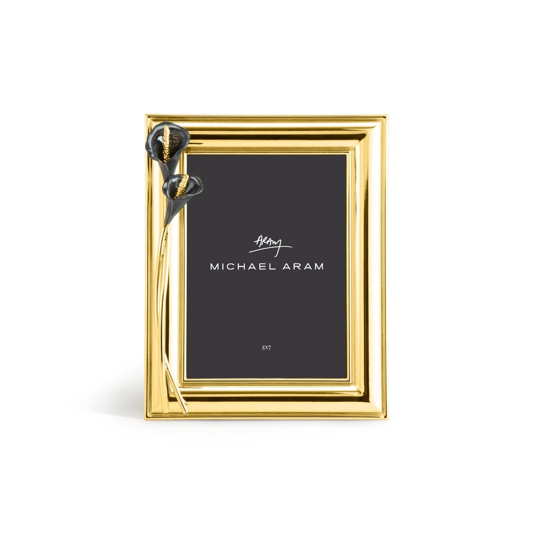 Michael Aram Metal Single Picture Frame in Black/Gold - Image 0