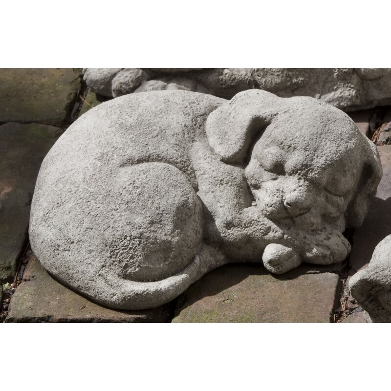Campania International Curled Dog Statue - Image 0