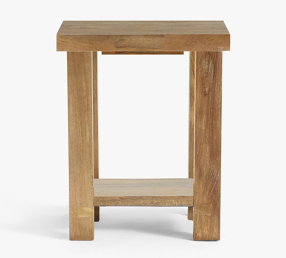 Reed End Table, Antique Umber - Image 0