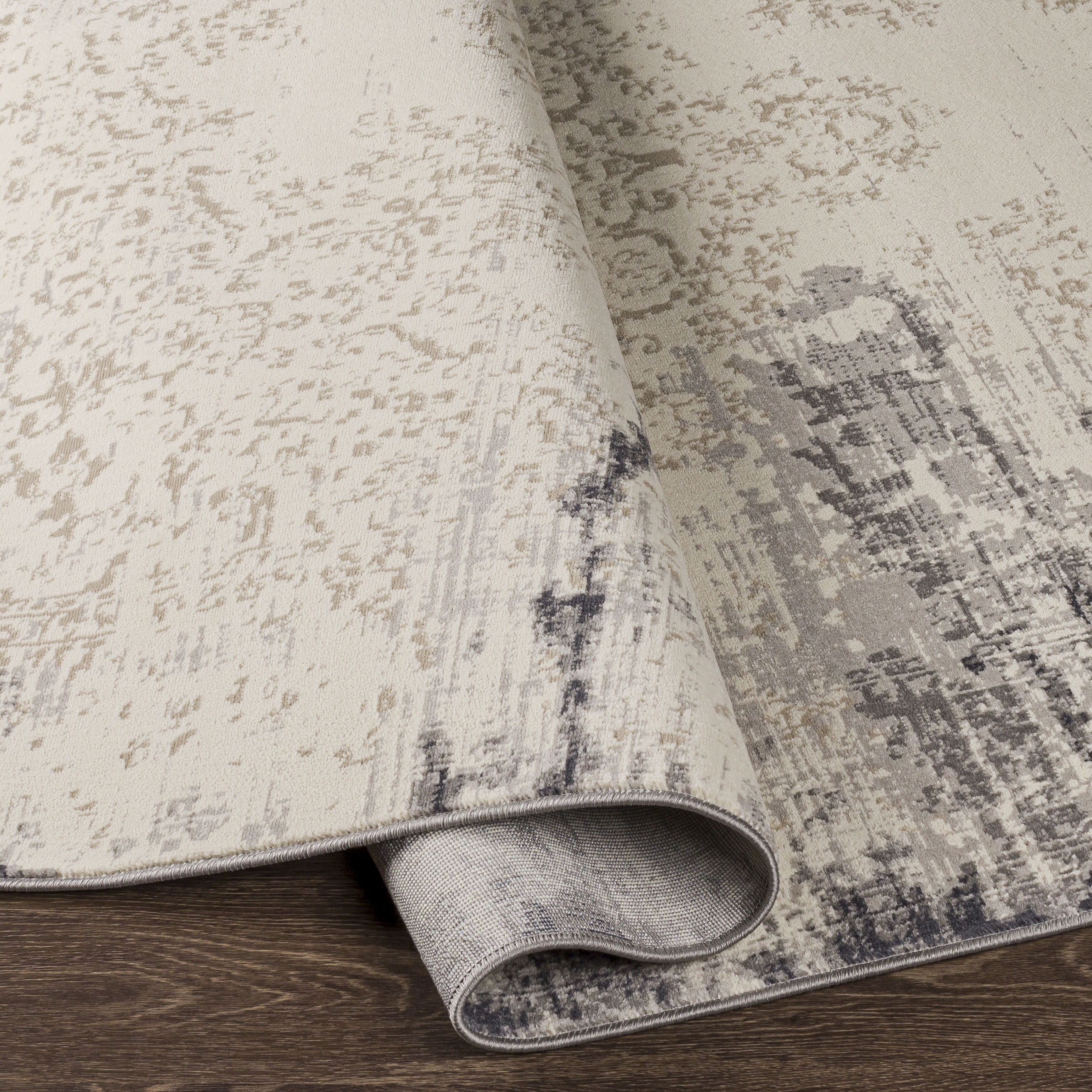 Dublin White Indoor 2' x 2'11" Machine Woven Rug - Image 4