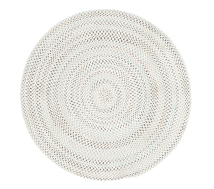 Capel Custom Confetti Round Rug, Blue Multi, 5' Round - Image 0