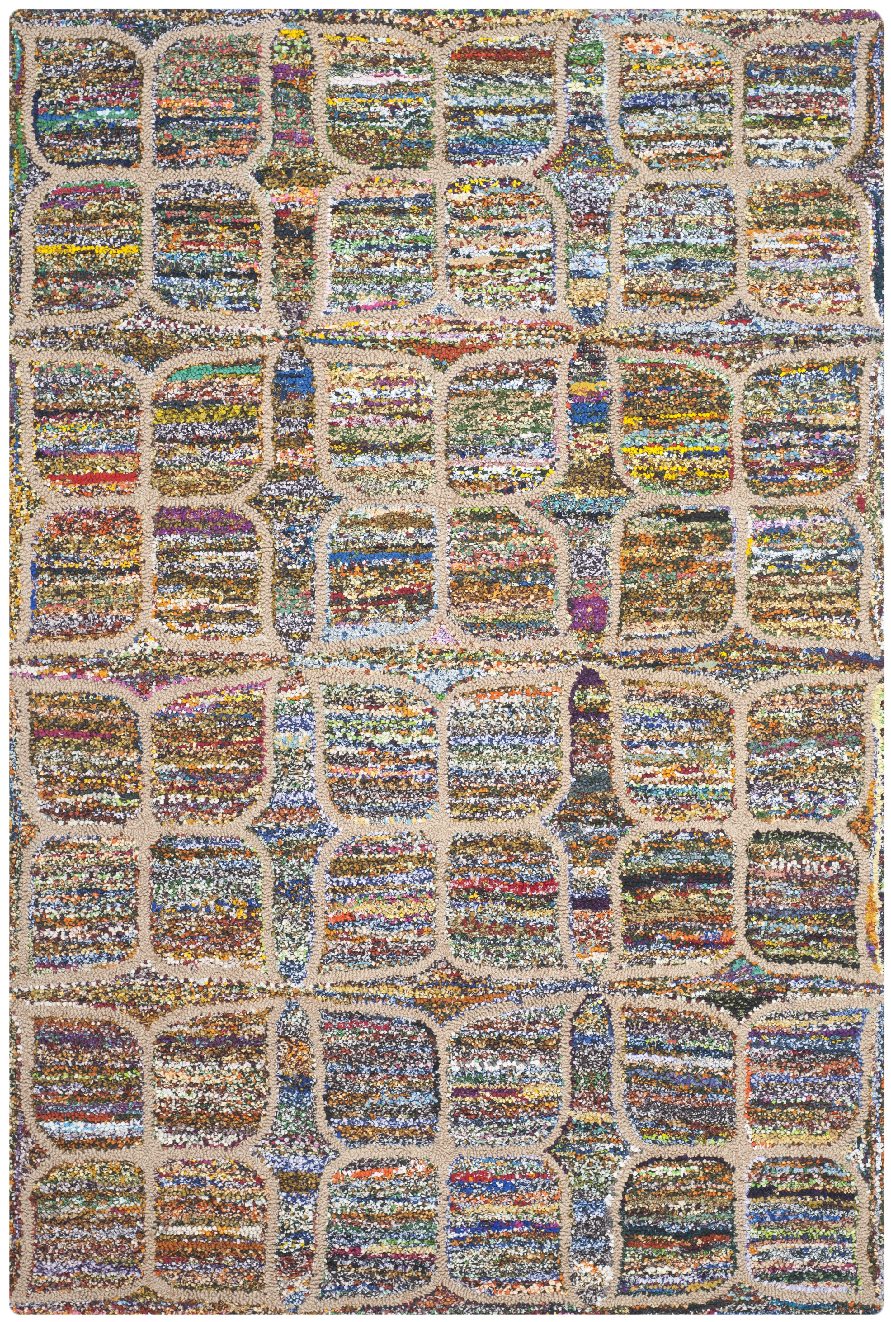 Arlo Home Hand Tufted Area Rug, NAN438A, Multi,  5' X 8' - Image 0