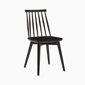 Windsor Dining Chair, Black, Set of 2 - Image 1