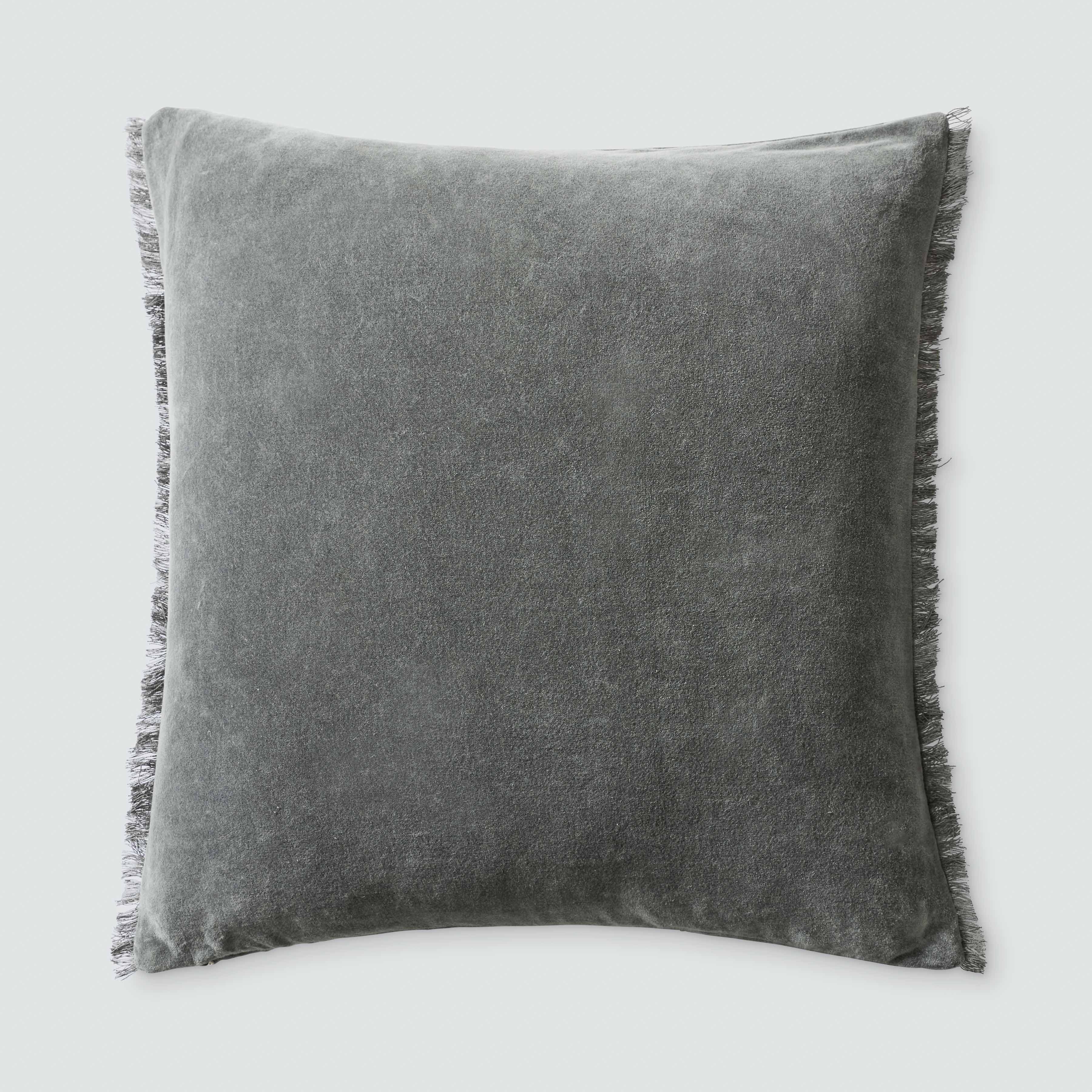 The Citizenry Naveta Velvet Pillow | 22" x 22" | Blue - Image 3