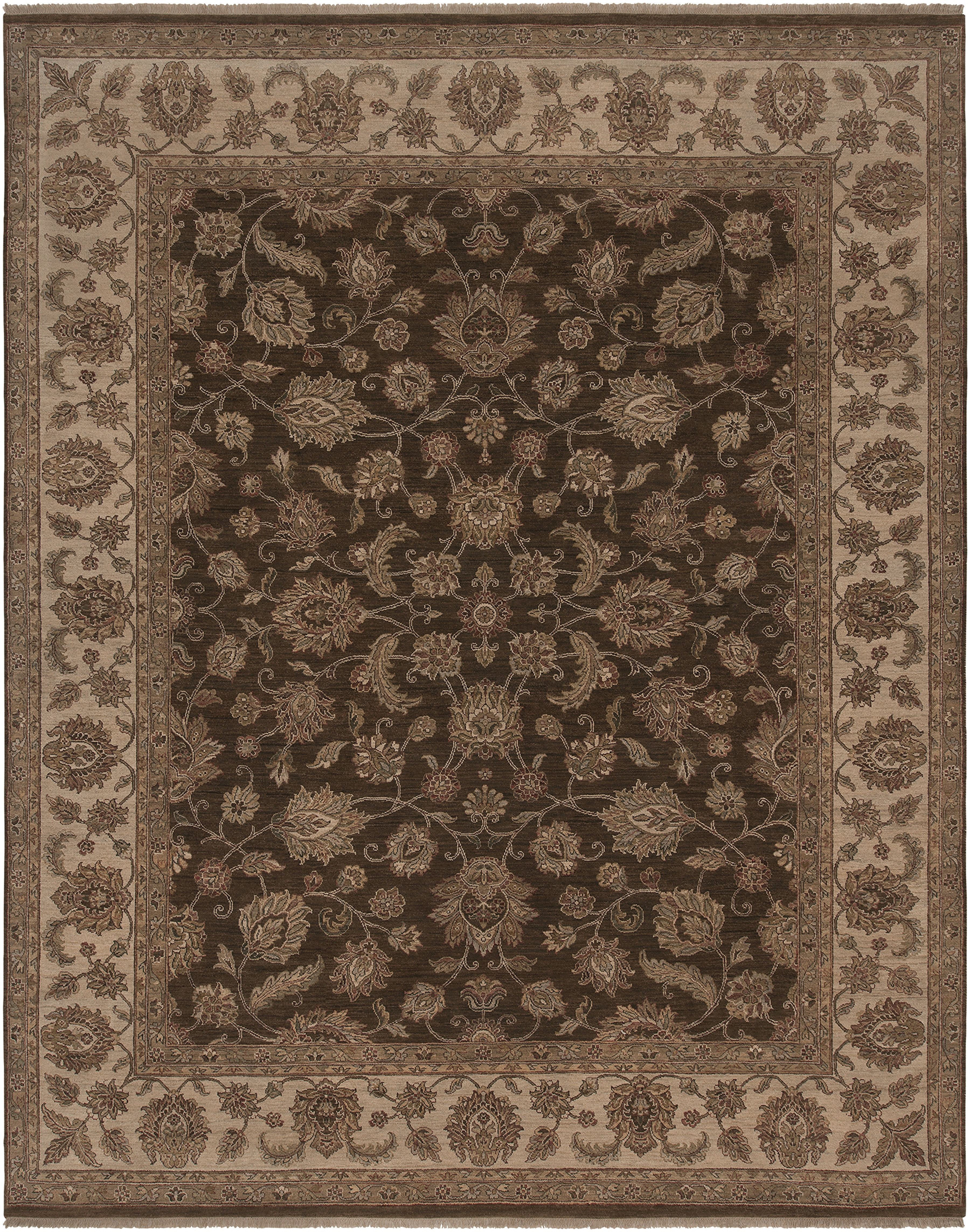 Bursa Brown Indoor 2' x 3' Handmade Rug - Image 0