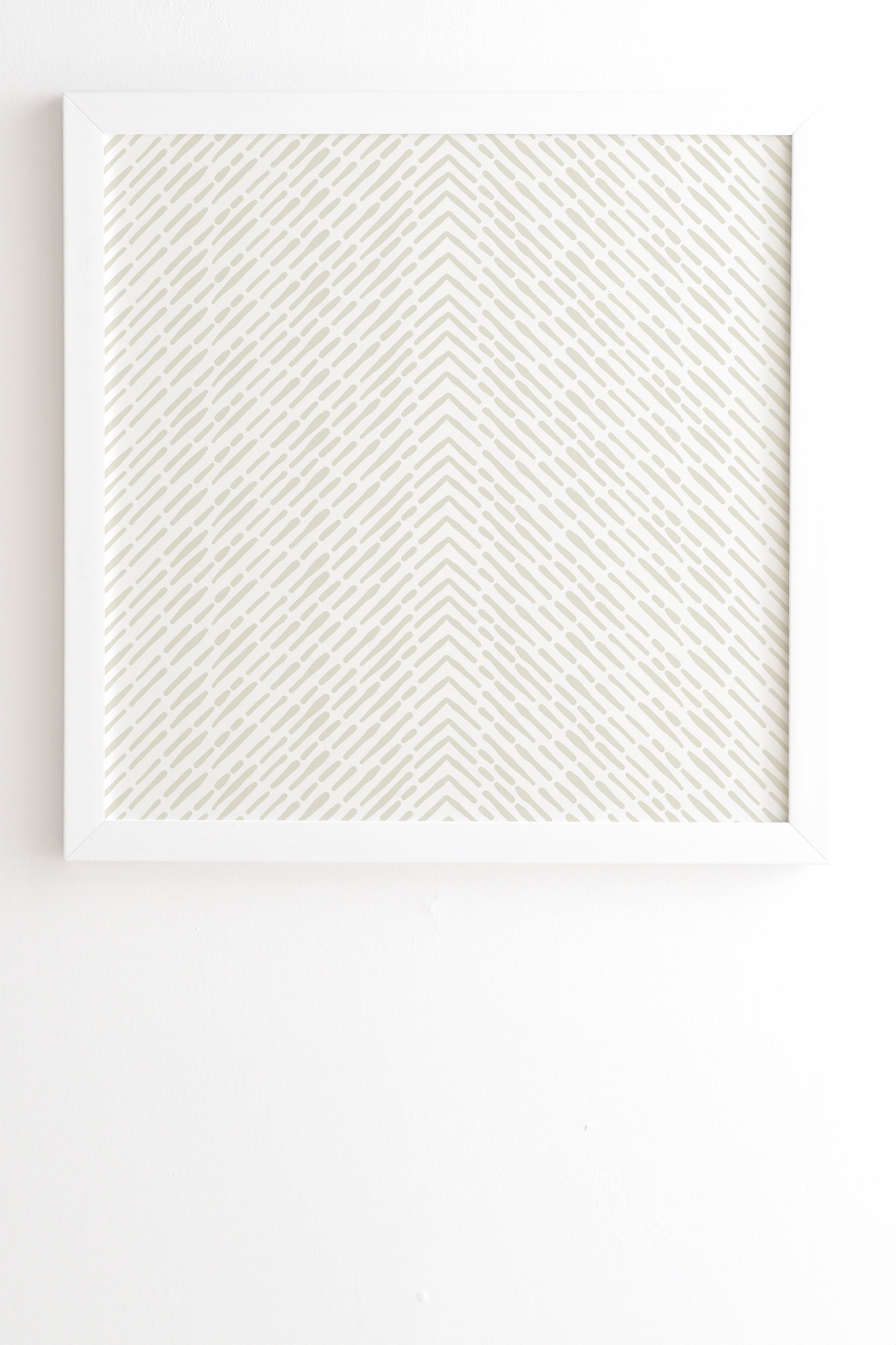 Iveta Abolina Roux Cream White Framed Wall Art - 30" x 30" - Image 0