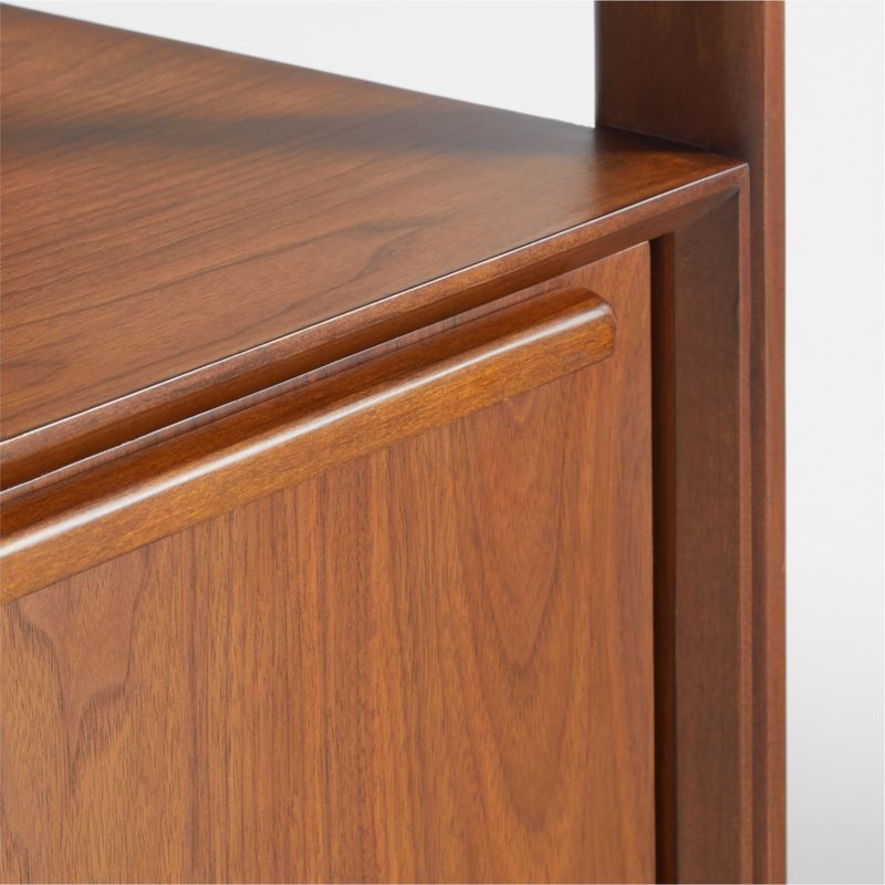 Tate Walnut Wood Bathroom Storage Tower - Image 8