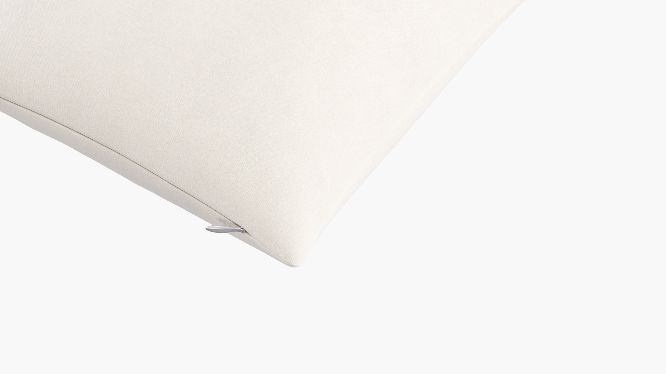 Throw Pillow 16", White Classic Velvet, 16" x 16" - Image 1